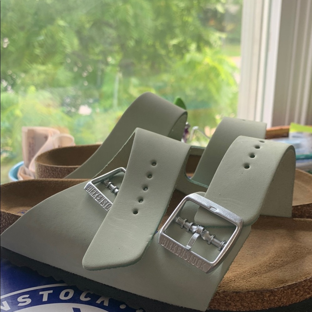 Birkenstock Green Sandals Slip-On Comfort